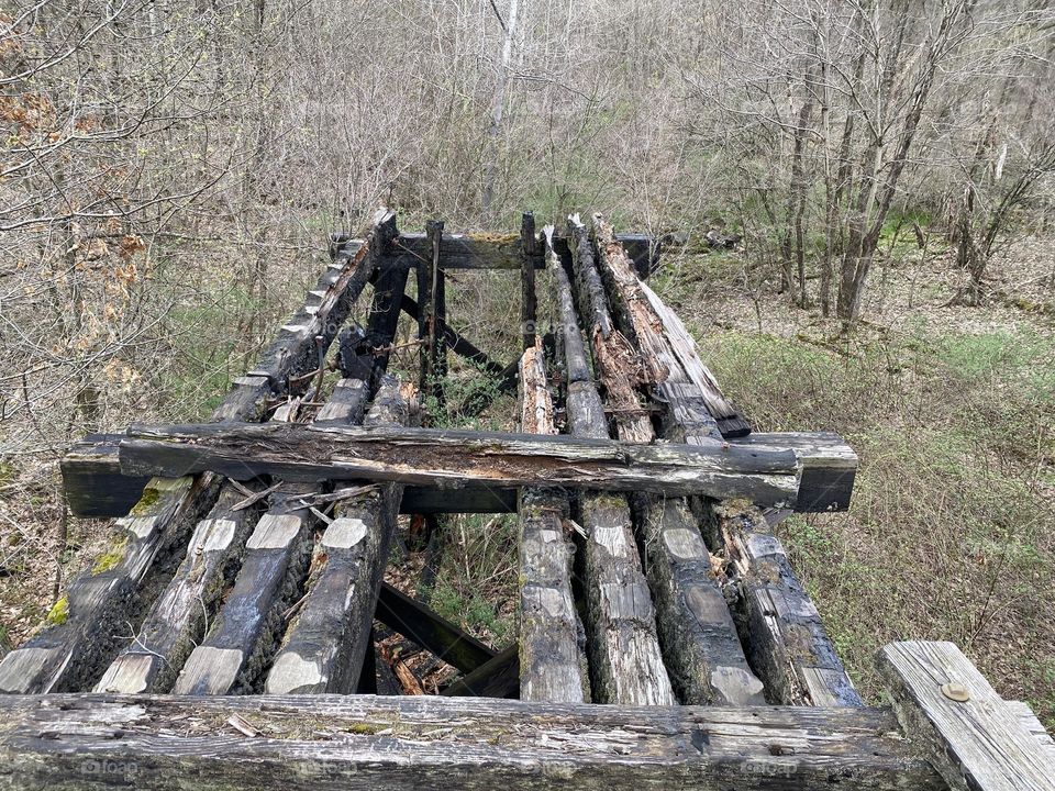 Bridge falling apart