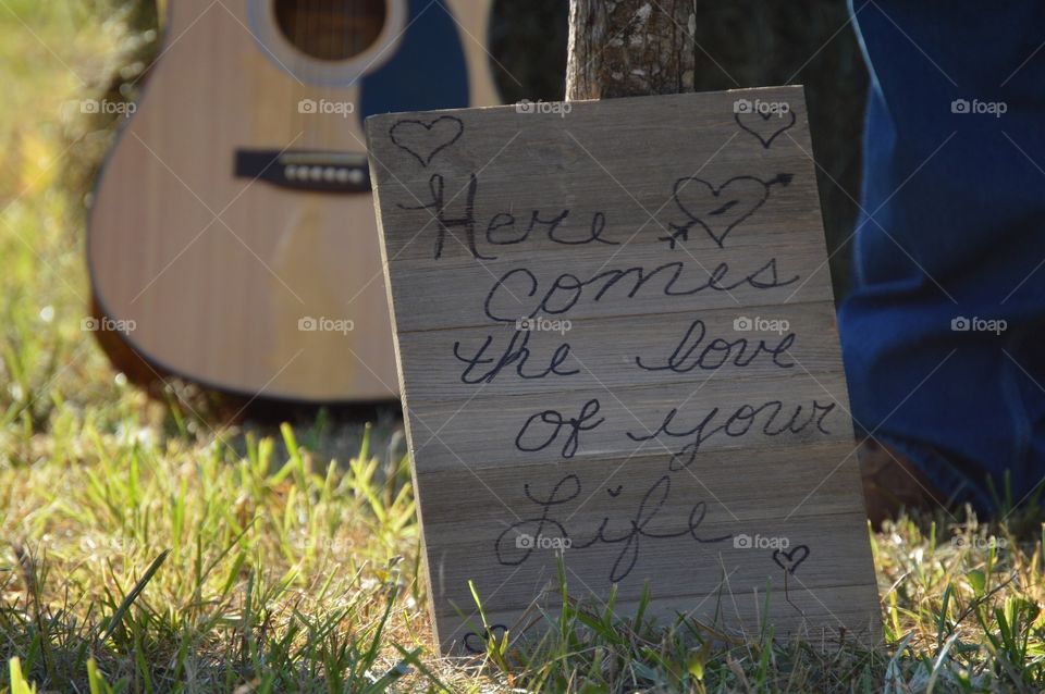 Here comes the bride. 🎶