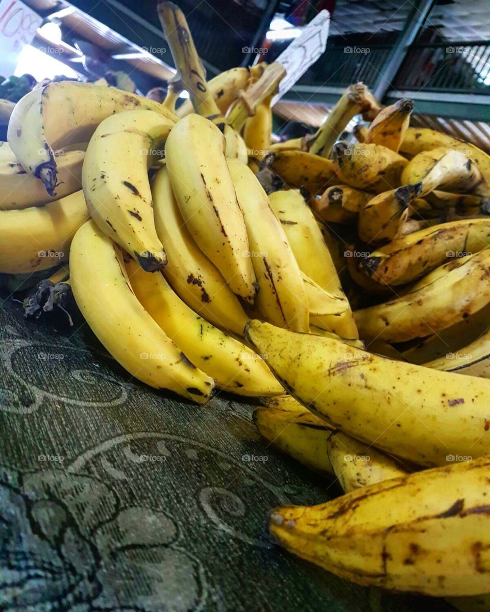 plantain at the local market
