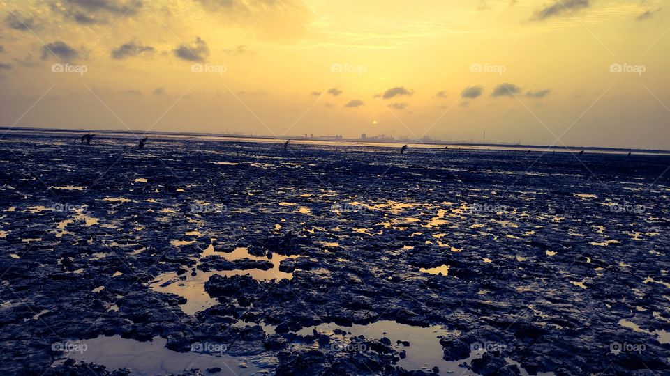 dumas beach, surat, india