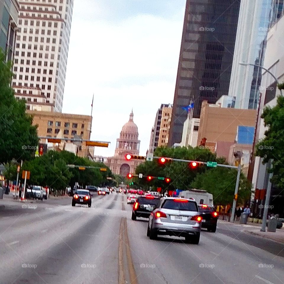 state capitol. walking by. took a shot.