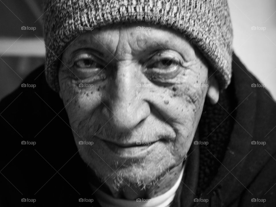 People in Black and White : Elderly Man 