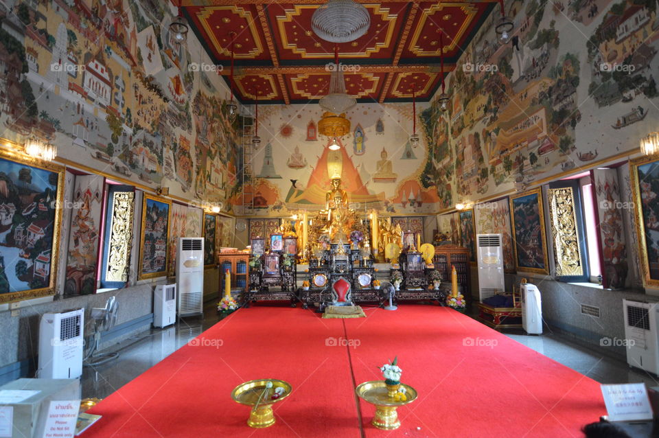 Buddha temple bangkok thailand