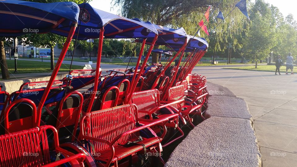 Pedal Carts on the canal