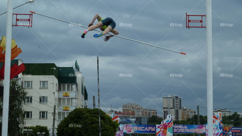 прыжок с шестом
