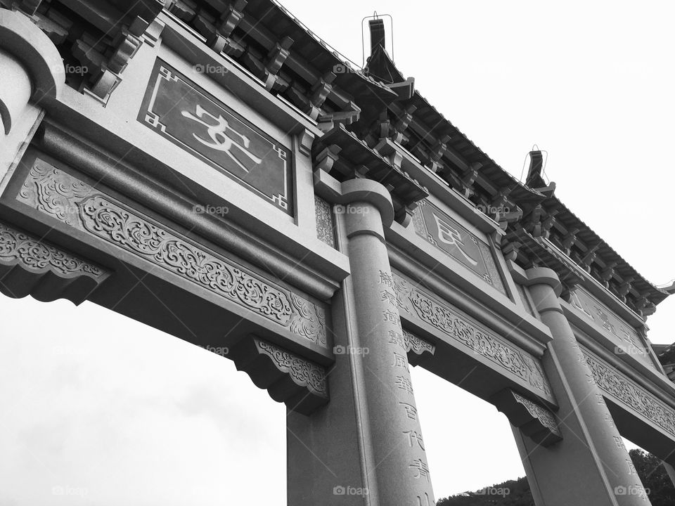 Stone Gateway at Yangtia Mountain in Shenzhen, China