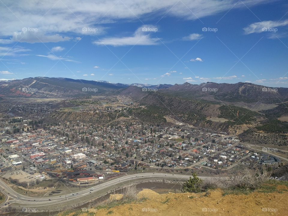 Panoramic view of Durango, Colorado