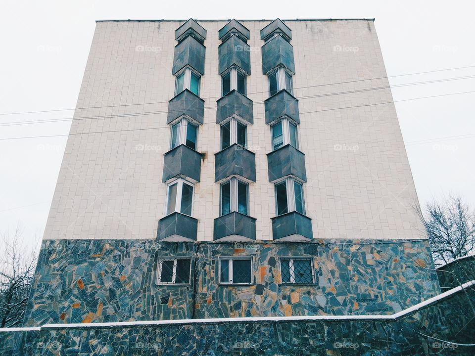 architecture of a building in the city of Kiev