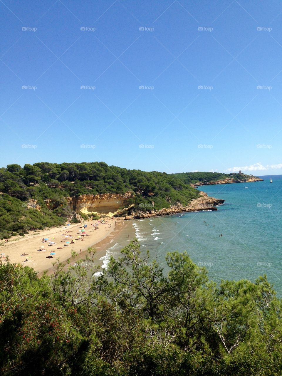 Cala Fonda. A view from the coast path of one of the most beautiful beaches I've ever seen. And it's close to my home!