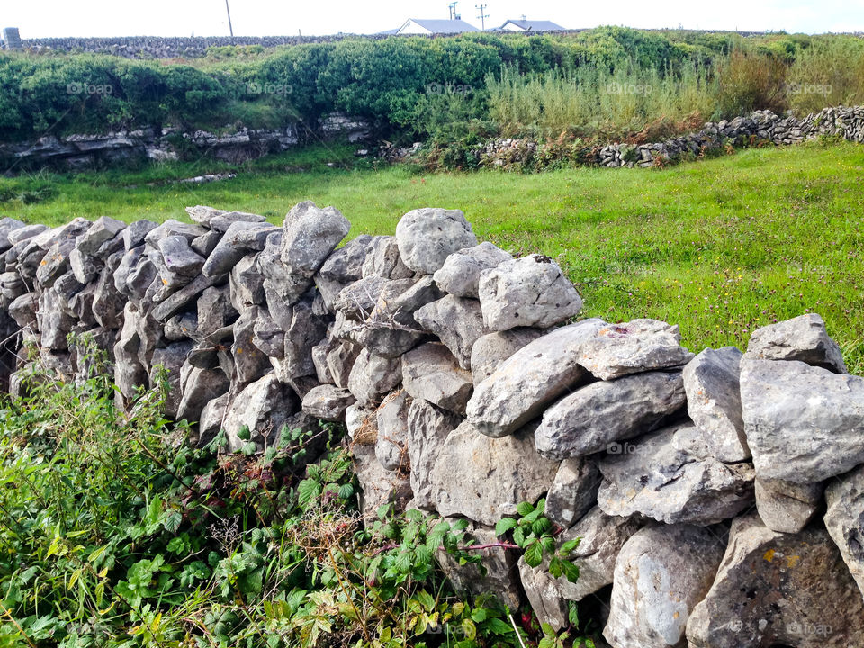 Stone wall Aran Islands Ireland