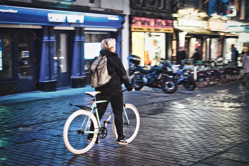 Bicycles in the city