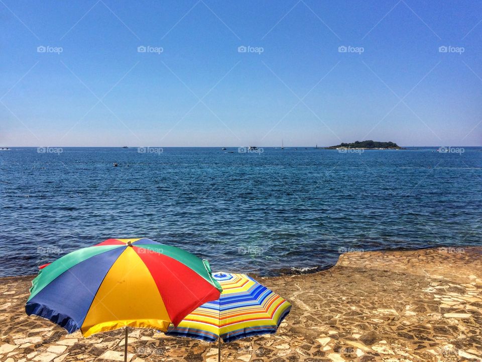 Umbrella, Beach, Water, Travel, Sunshade