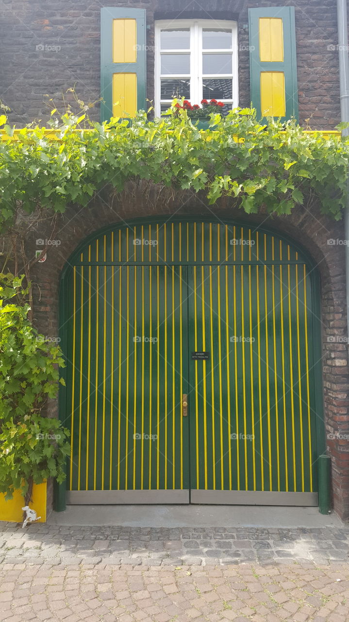 door green metal