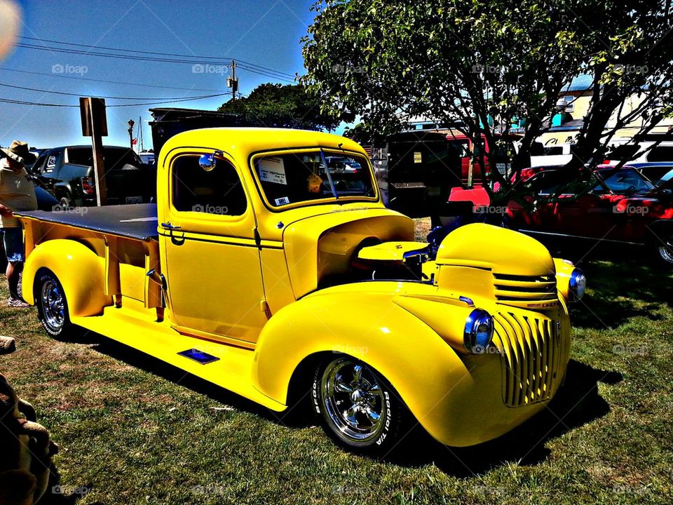 yellow trucks