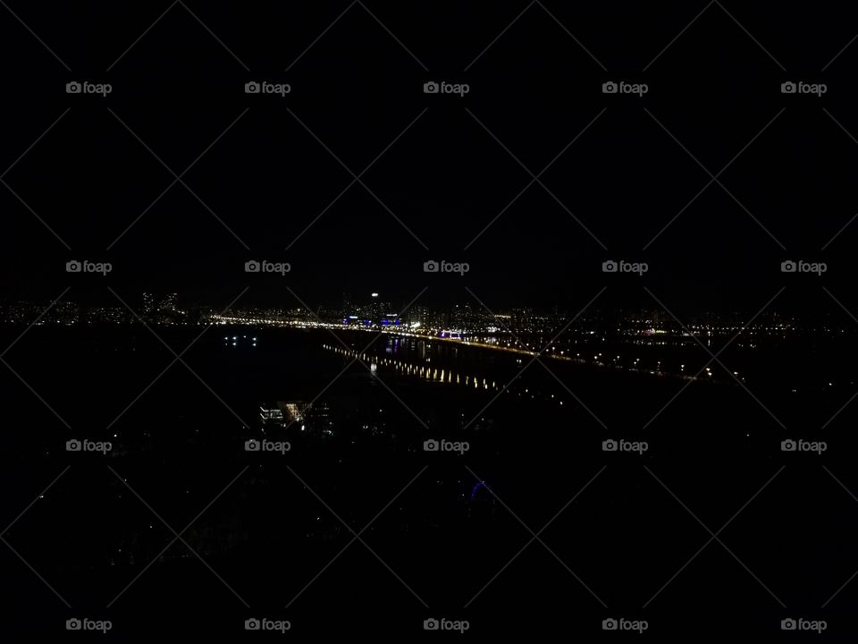 Night Kiev, bridge Patona