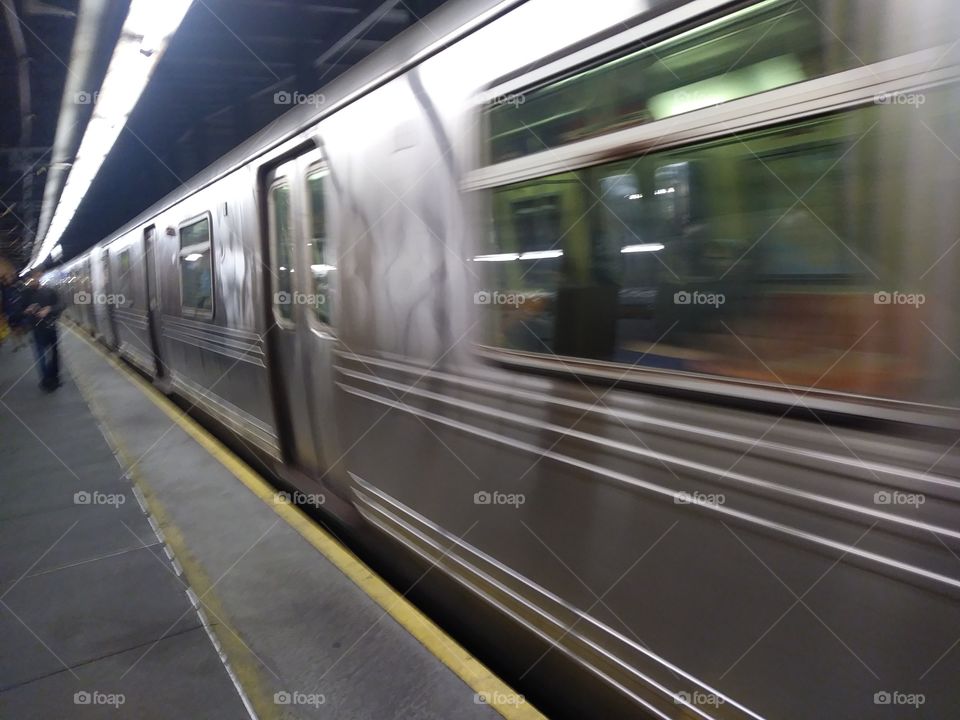moving train