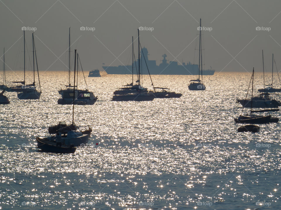 Mumbai Harbour is a natural deep-water harbour in the southern portion of the Ulhas River estuary. The narrower, northern part of the estuary is called Thane Creek. The harbour opens to the Arabian Sea to the south. The historical island of Elephanta is one of the six islands that lie in the harbour.