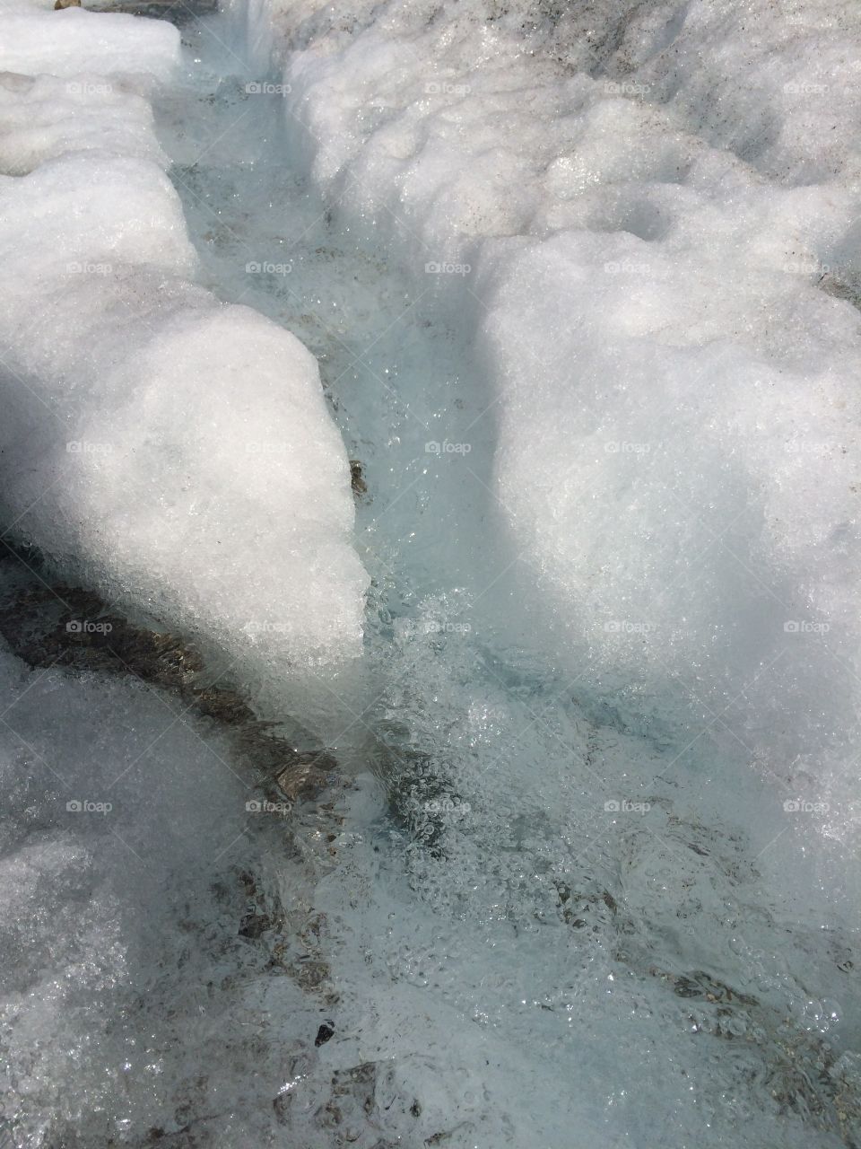 Alaskan glacier - pure, fresh water