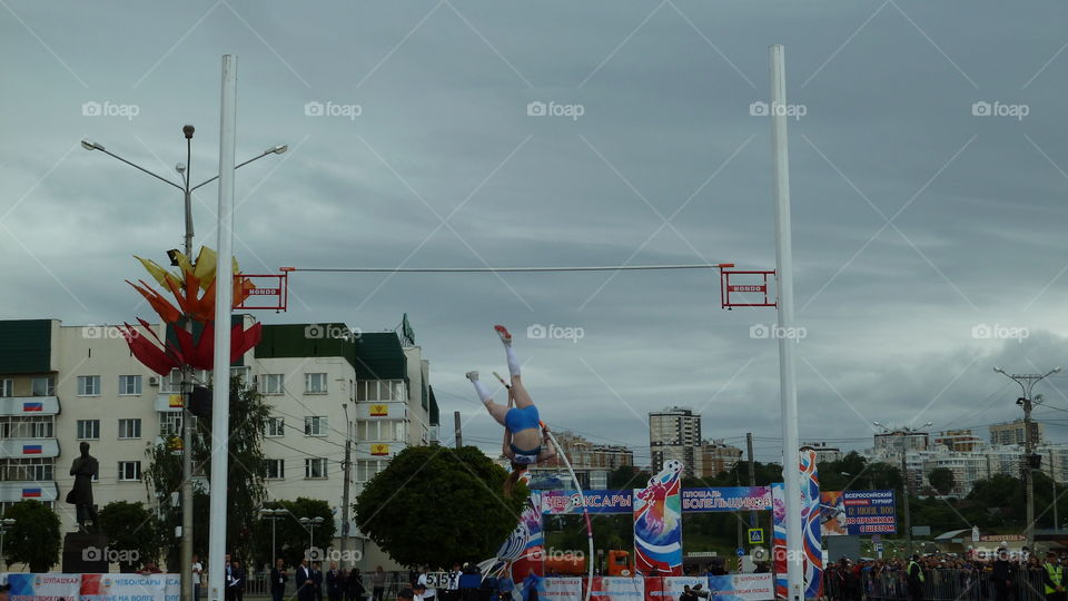 прыжок с шестом