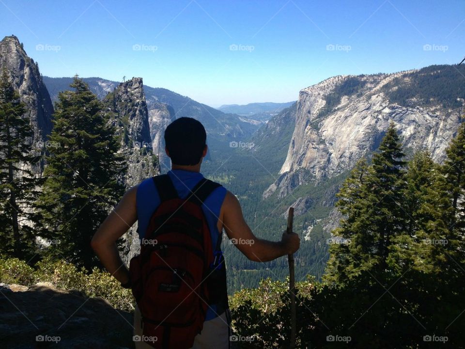 Hiker in Yosemite