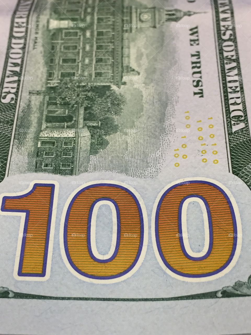 $100 bill