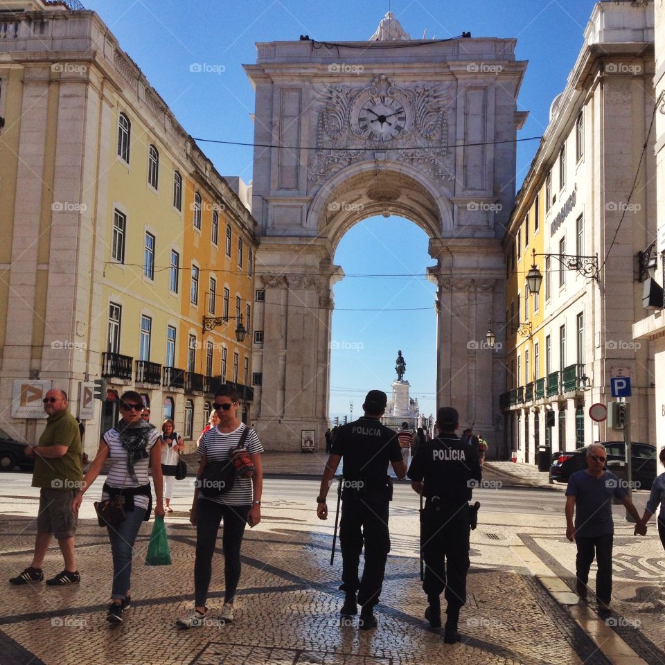 Augusto arch. Augusto arch in Lisbon