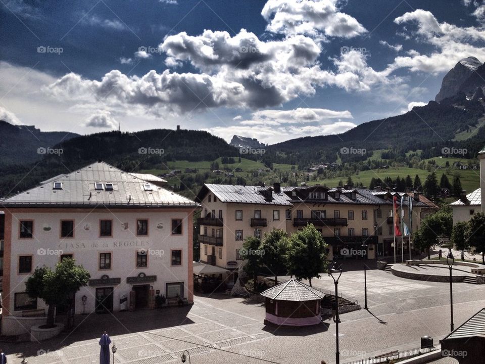sky clouds cortina d'ampezzo città by alekime