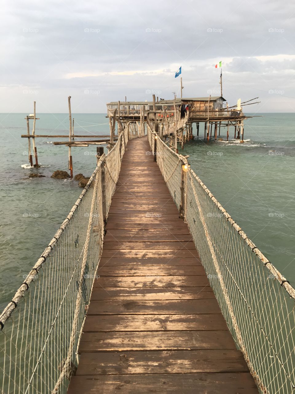 View of bridge on sea