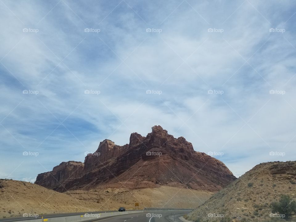 Small mountain, Nevada desert