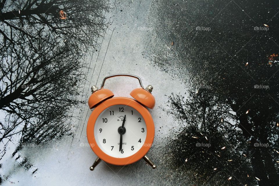 Winter, Time, Snow, Clock, No Person