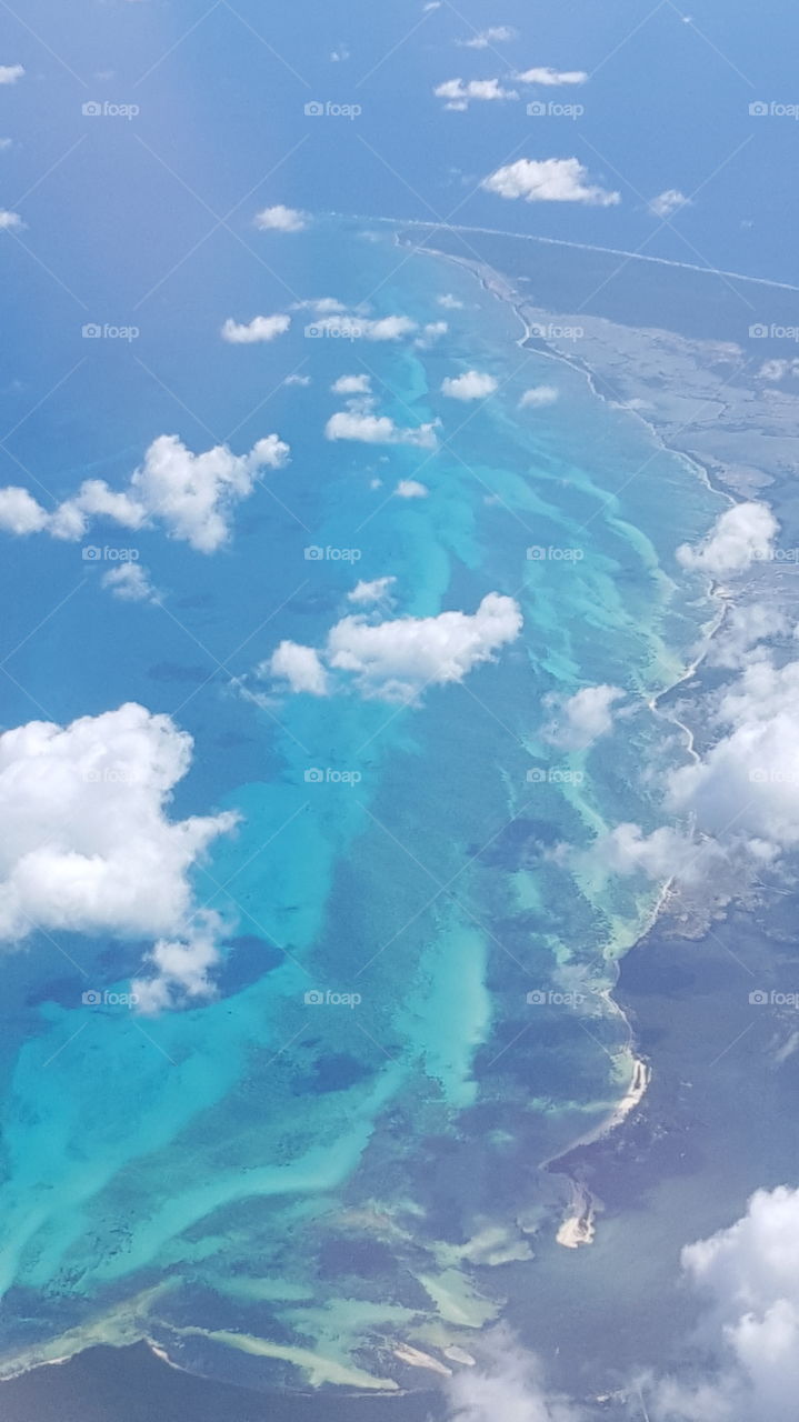 Aerial view of Cozumel