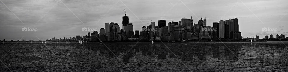 white black newyork panorama by latigreplata