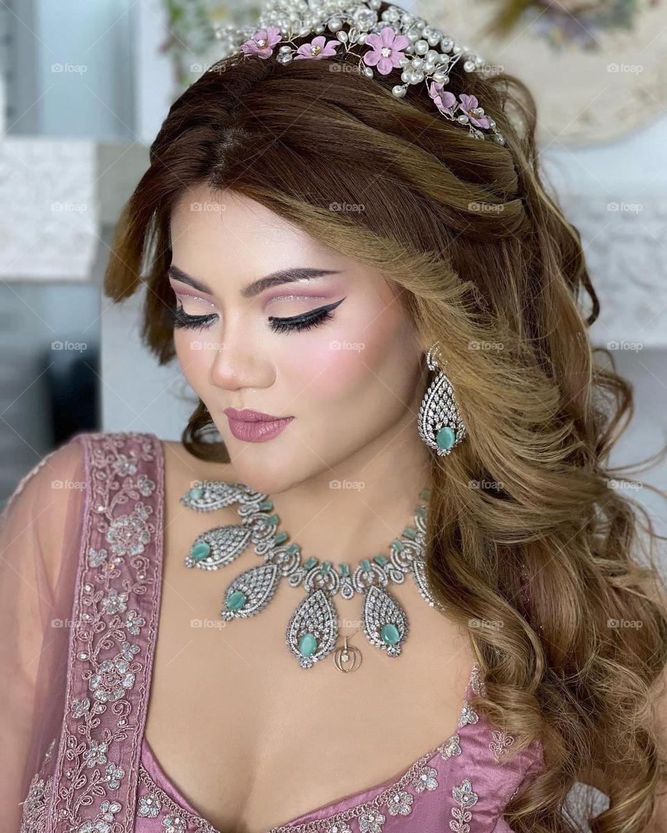 Dressed in a scantily cald dress