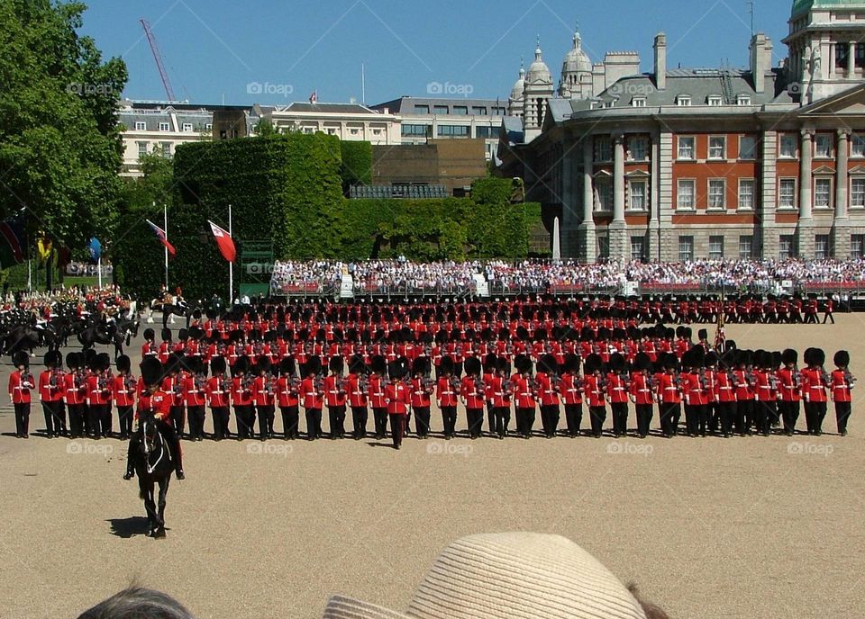Pageant. Trooping the colour 