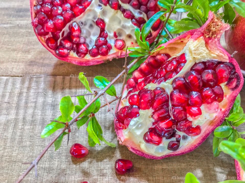 Pomegranate fruits 