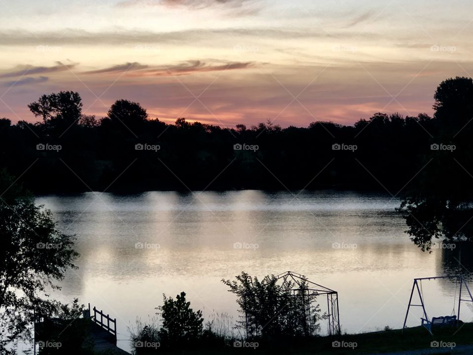 Sunrise over Holiday Lake