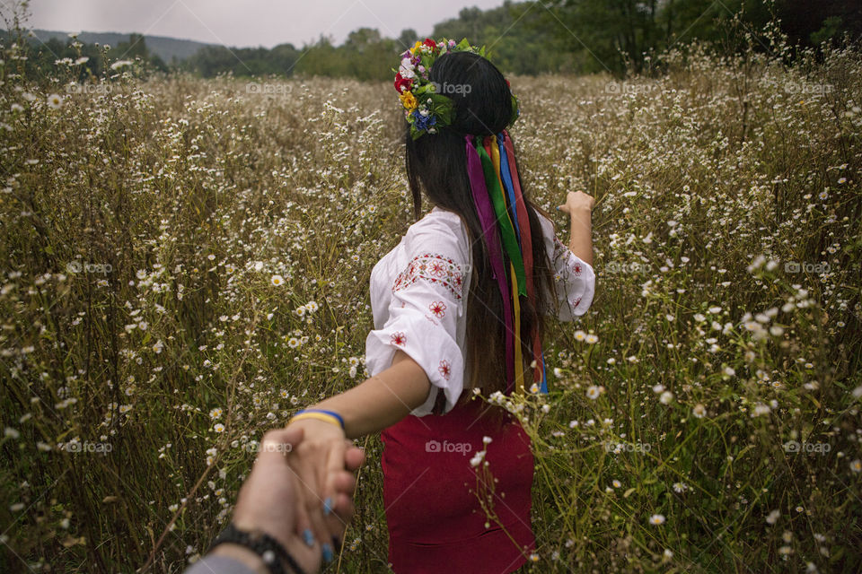 Girl in traditional costume