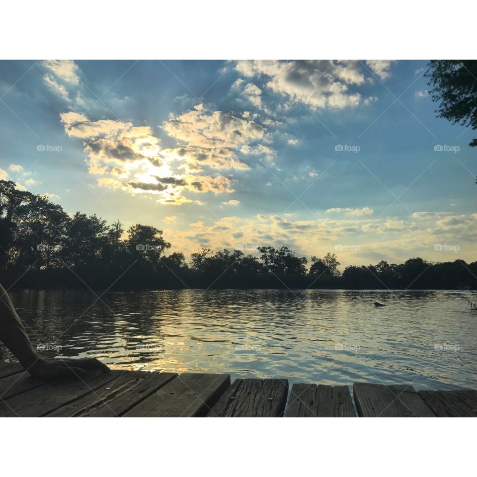 Water, Lake, Reflection, Nature, Sunset
