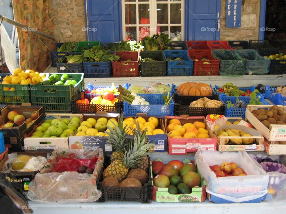 Fruit stand in Greece 