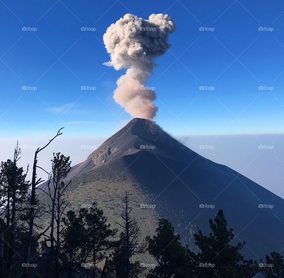 Guatemala. This is an overnight hike up to watch Fuego erupt. This year Fuego erupted pouring lava over towns that relied on this volcano for tourism. 
