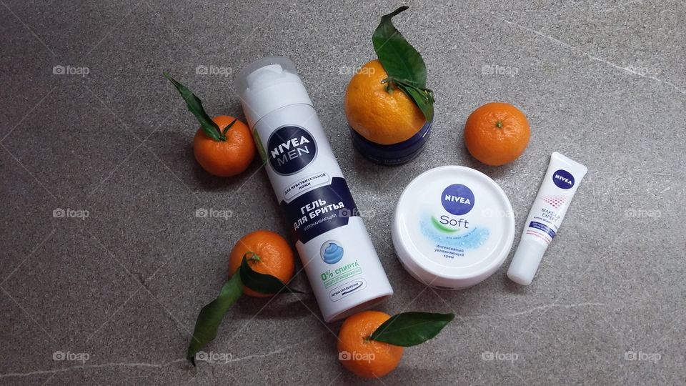Mandarin cream gel cosmetics