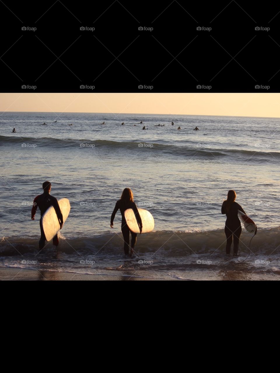 Sunset surf session
