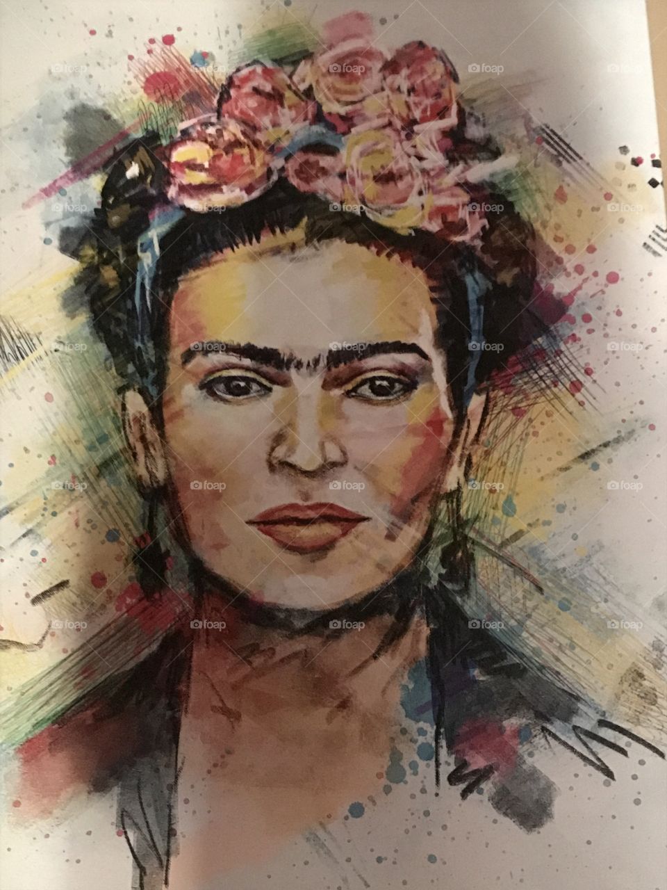 Love my new canvas! Frida is one of my favorite artists.