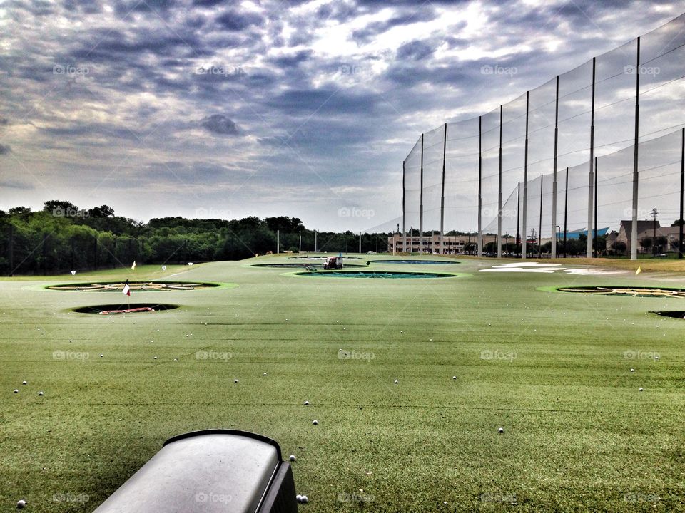 Top Golf. Top Golf target course 