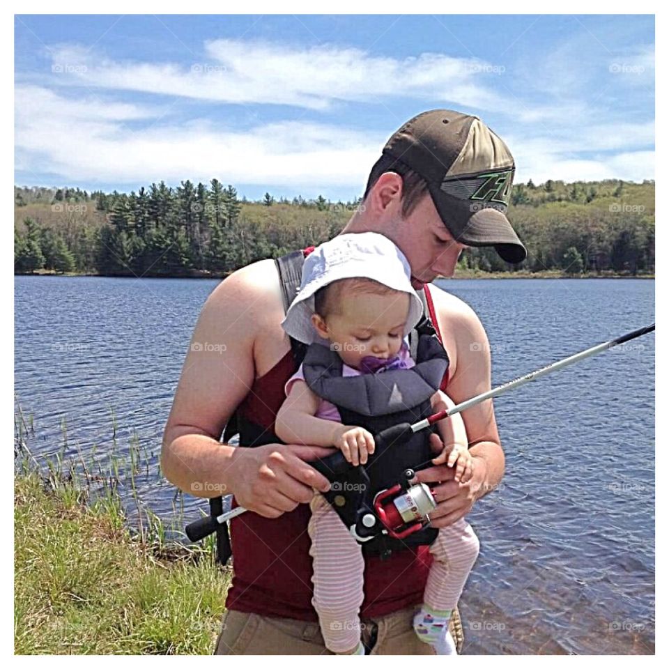 This little lady will be a fisherwoman in no time 
