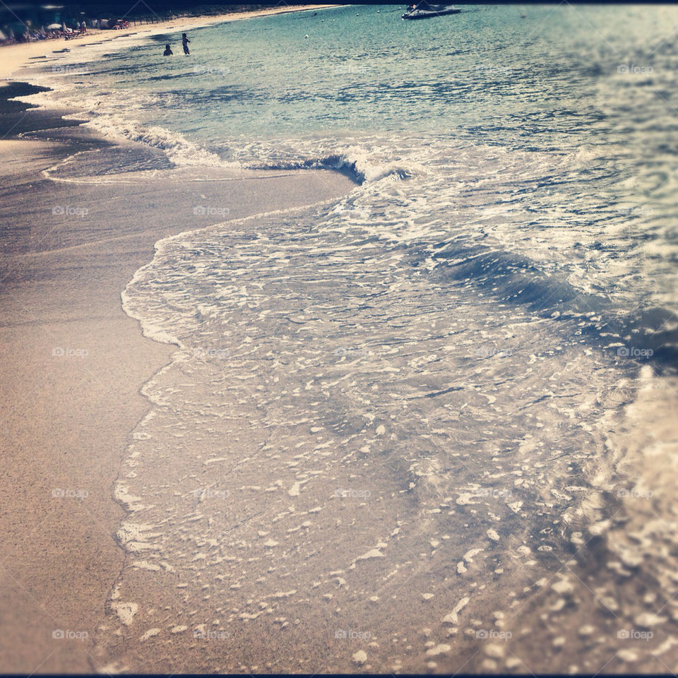 beach blue water sand by M-zio18
