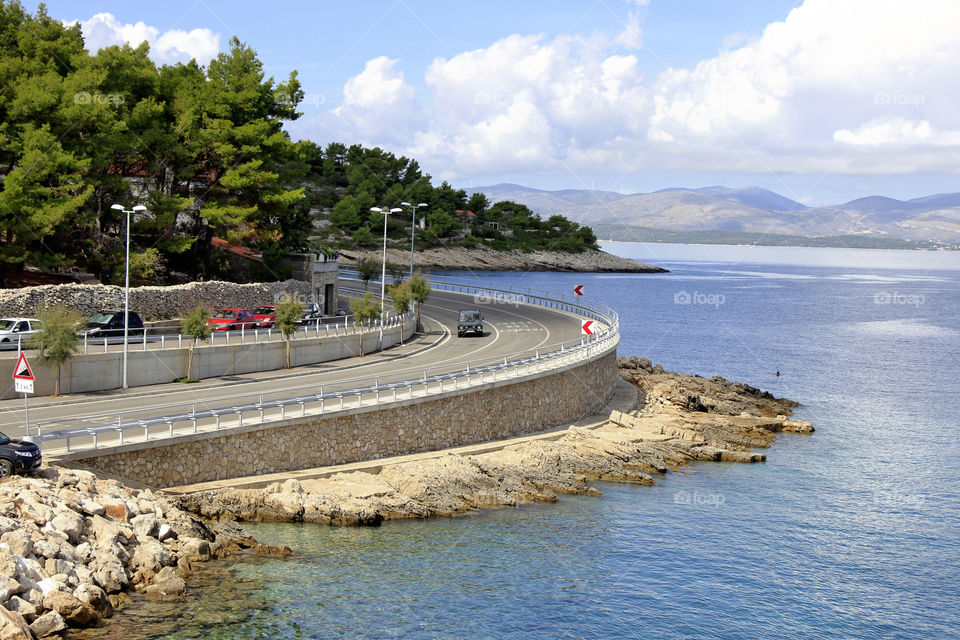 Over the island by car