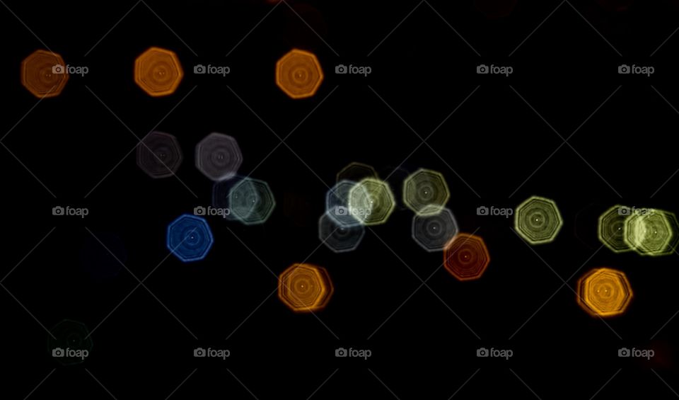 Background Bokeh images of vehicle light