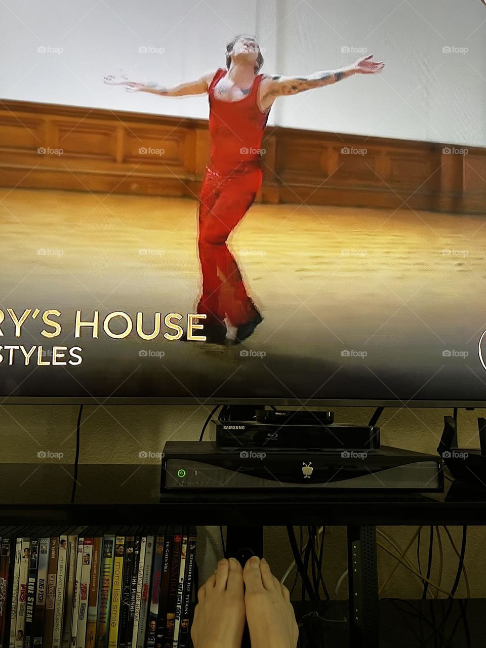 Watching the Oscars.