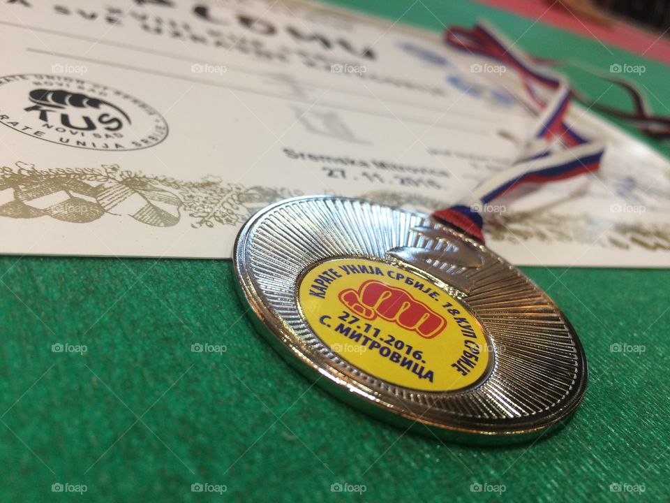 medal and diploma